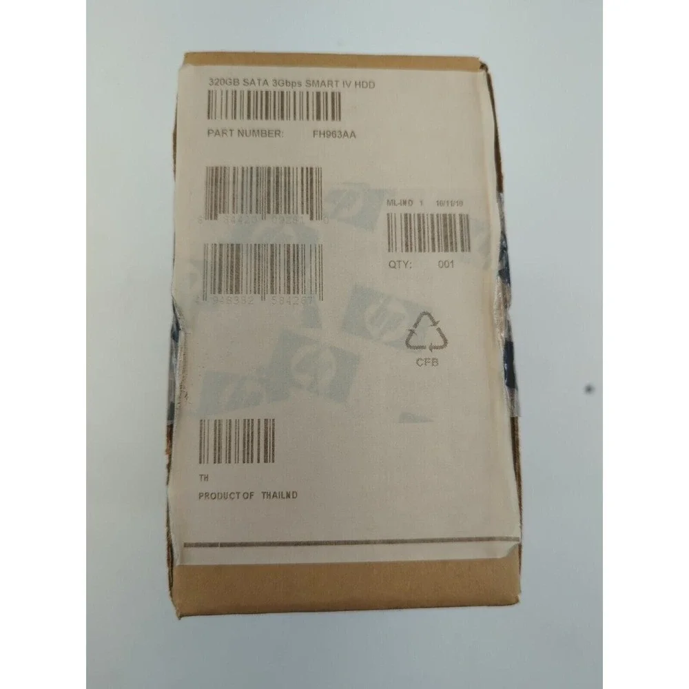 HP 320GB SATA 3Gbps SMART IV HDD Internal Hard Drive FH963AA New Sealed